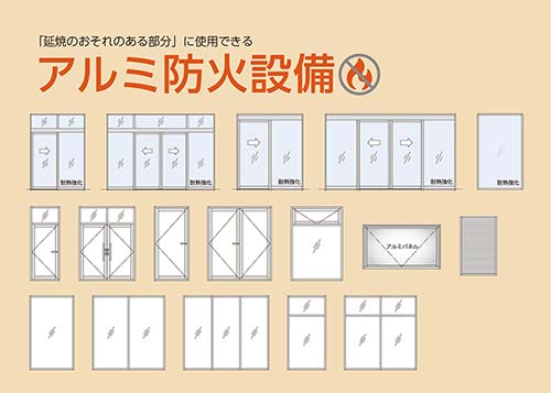 アルミ製防火可動ガラリ